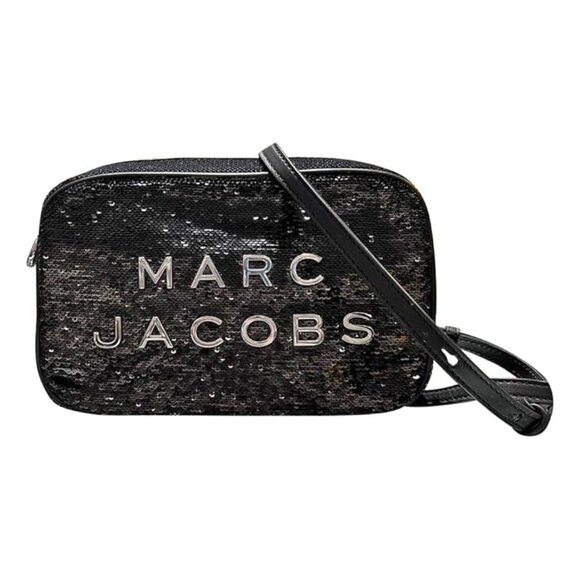 Marc Jacobs Flash Leather Crossbody Bag - Black Sequin - Picture 3 of 7